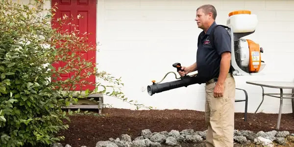 Tech spraying for mosquitoes